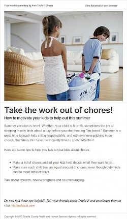 take the work out of chores